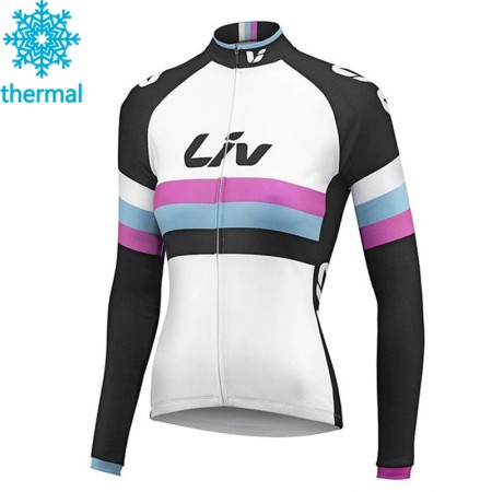Maillot vélo 2015 CCC Liv Femme Hiver Thermal Fleece N002